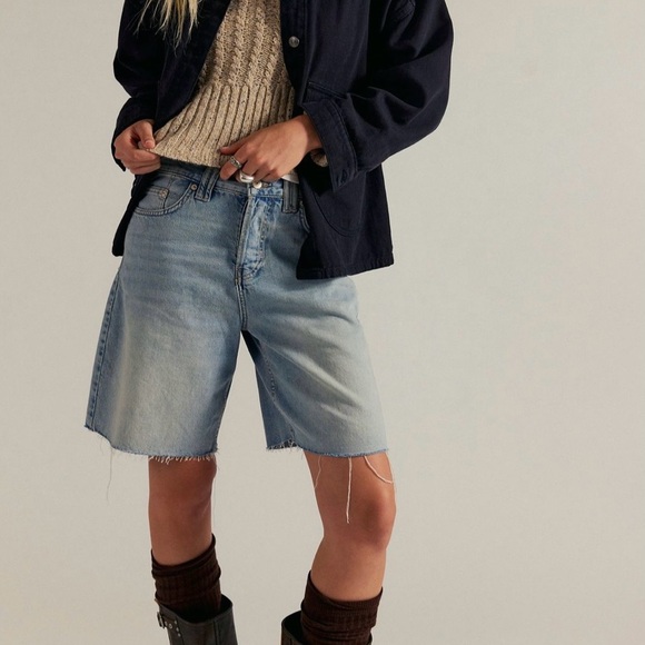 We The Free Pants - FREE PEOPLE WE THE FREE MONTANA DENIM SHORTS NWT